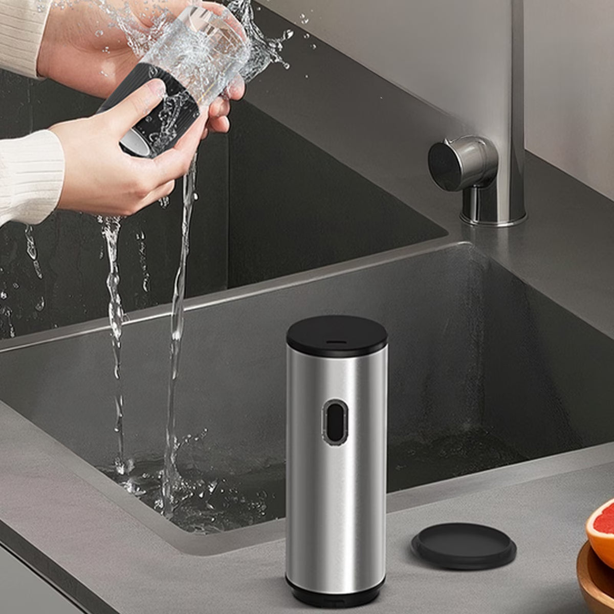 Rechargeable Electric Salt & Pepper Grinder Set - 2-in-1 Adjustable Coarseness Mill with LED Light, USB-C Charging for Steak, Spices & Cooking