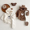 Baby Bear Embroidered Pattern Soft Bodysuits In Autumn, MyKids-USA®, Baby & Toddler Outfits, MyKids-USA - - - - - - - .