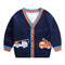 MyKids-USA® Baby Boy And Girl Various Cartoon Pattern Single Breasted Design V-Neck Cardigan
