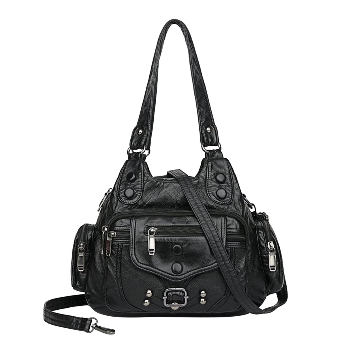 Hobo Bags for Women Vegan Leather Shoulder Purses and Handbags Ladies Tote Bags Purse with Crossbody Strap