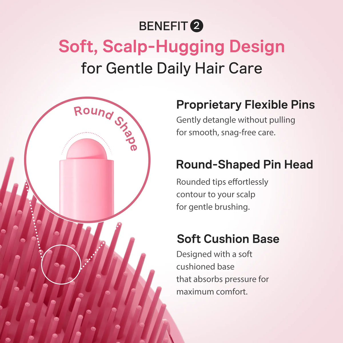 [NEW] [medicube] Ribbon Cherry Glass Hair Brush | Effortless Detangling for Smooth Hair Care | Reduces Breakage | For Curly, Dry & Damaged Hair | Multi-Length Soft Bristle | Compact, Travel-Friendly with Protective Cover | Korean Hair Care