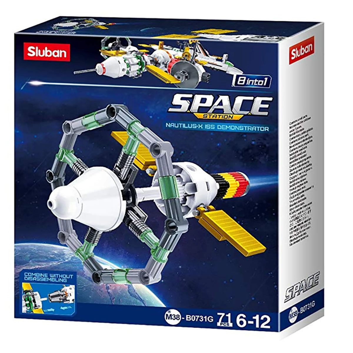 Space NautilusX ISS Demonstrator Building Brick Kit (71 pcs)