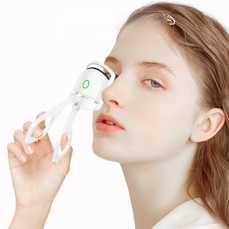 Rechargeable Heated Eyelash Curler Mini Pink Electric Heated Eyelash Curler