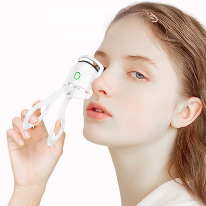 Rechargeable Heated Eyelash Curler Mini Pink Electric Heated Eyelash Curler