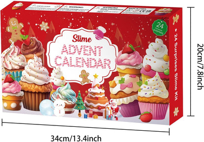 Slime Advent Calendar 2026 for Kids 24Day Christmas Countdown Kit