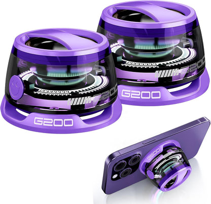 G200 Magnetic Bluetooth Speaker with RGB Light - Portable Mini Bluetooth Speaker, Full-Range Stereo Sound for 7H Playtime, Game Mode, Perfect Teen Gift for Outdoor Adventure Party