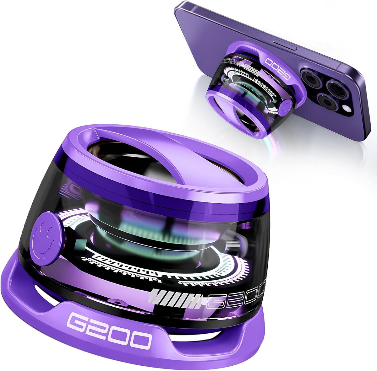 G200 Magnetic Bluetooth Speaker with RGB Light - Portable Mini Bluetooth Speaker, Full-Range Stereo Sound for 7H Playtime, Game Mode, Perfect Teen Gift for Outdoor Adventure Party
