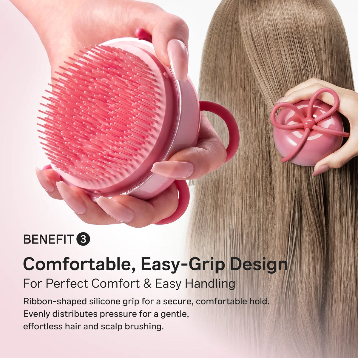 [NEW] [medicube] Ribbon Cherry Glass Hair Brush | Effortless Detangling for Smooth Hair Care | Reduces Breakage | For Curly, Dry & Damaged Hair | Multi-Length Soft Bristle | Compact, Travel-Friendly with Protective Cover | Korean Hair Care