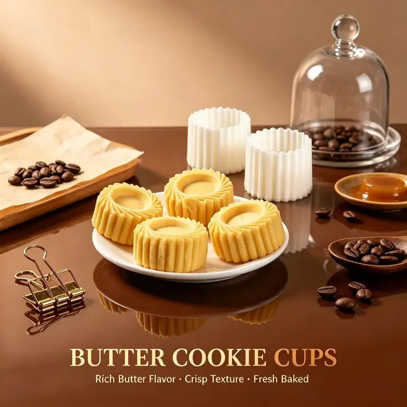 Sunflower-Patterned Round Hand-Press Mooncake Mold, French-Style Lace Pastry Mold, Food-Grade, Easy to Release, Reusable, Home-Use Ice-Skin Mung Bean Cake Embossing Mold, DIY Cookie and Pineapple Pastry Baking Tool, Multi-Piece Set, Cookie Molds
