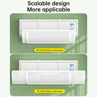 AC Wind Deflector – Adjustable Air Conditioner Diffuser to Stop Cold Air Blowing Directly on You