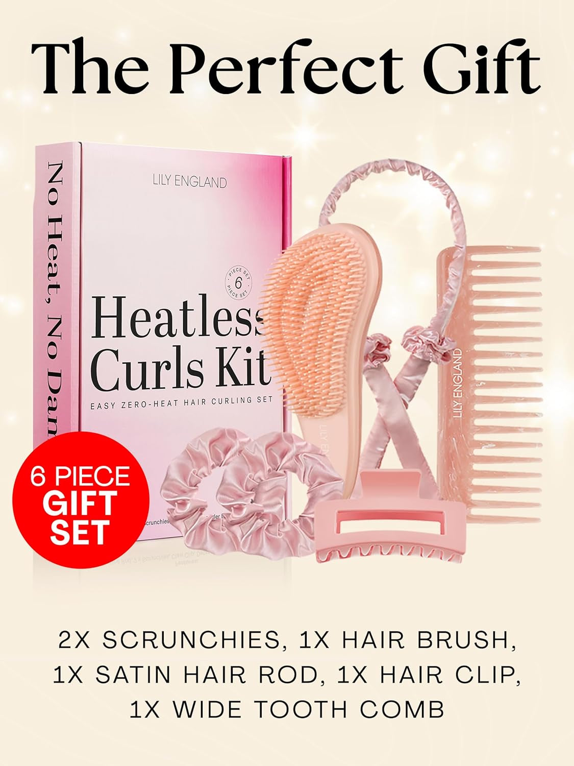 Heatless Curls Overnight Set - Satin Hair Curlers to Sleep In