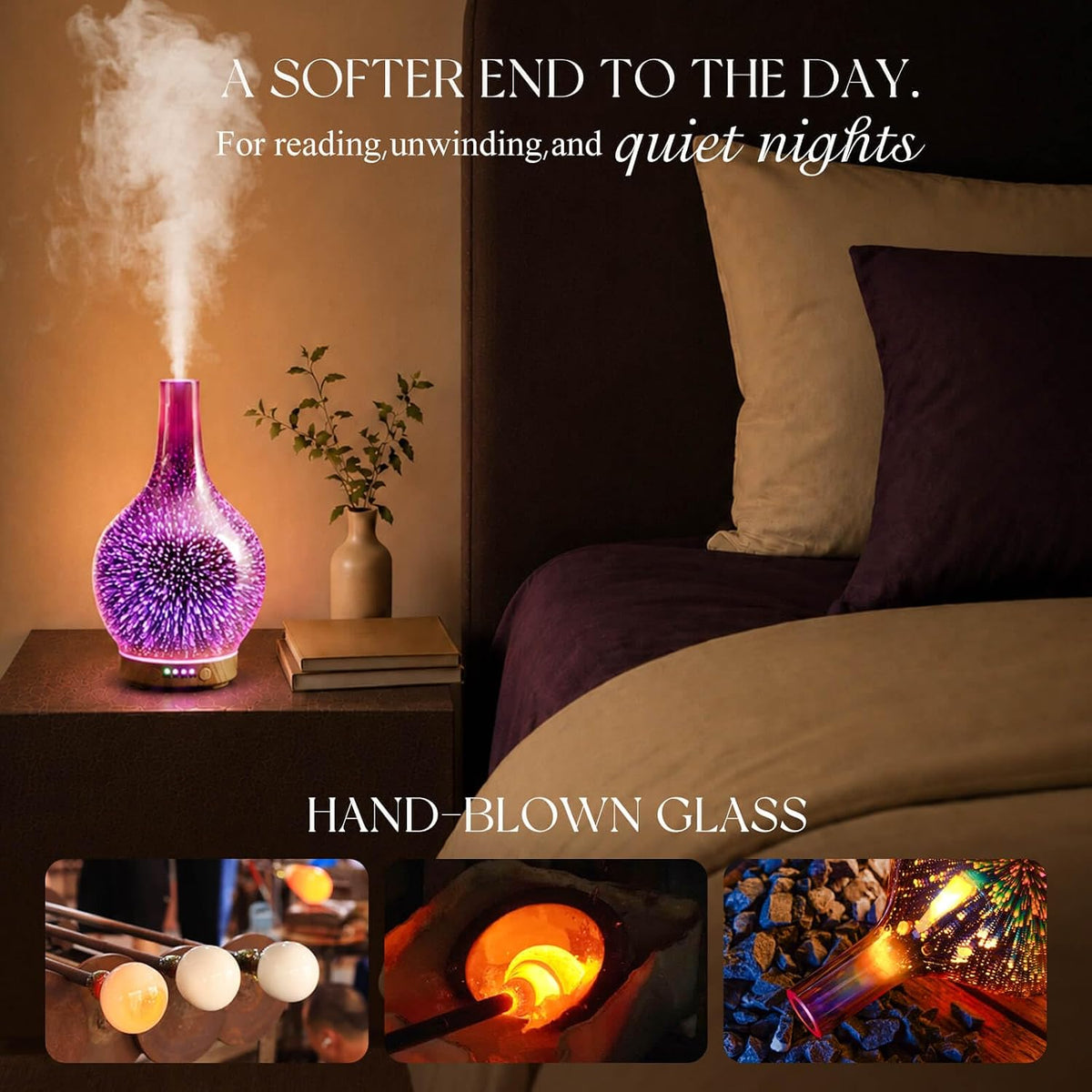 150Ml Handmade Essential Oil Diffuser 6H Runtime