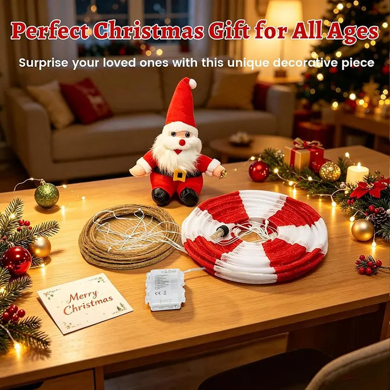 Christmas Hot Air Balloon Lantern, Battery-Powered Santa Lantern, Remote Control, 8 Light Modes, Indoor Outdoor Holiday Decor, Christmas Decorations Party, Christmas Gift, Women's Gift
