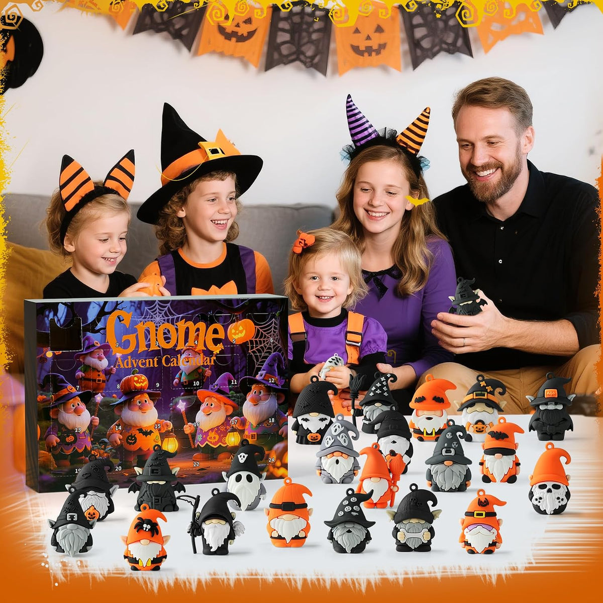 Gnome Advent Calendar 2026,Halloween Countdown Advent Calendar,Advent Calendar,With 24 Gnome Collectible Figures,Halloween Advent Calendars Gift Kids Teen Adults