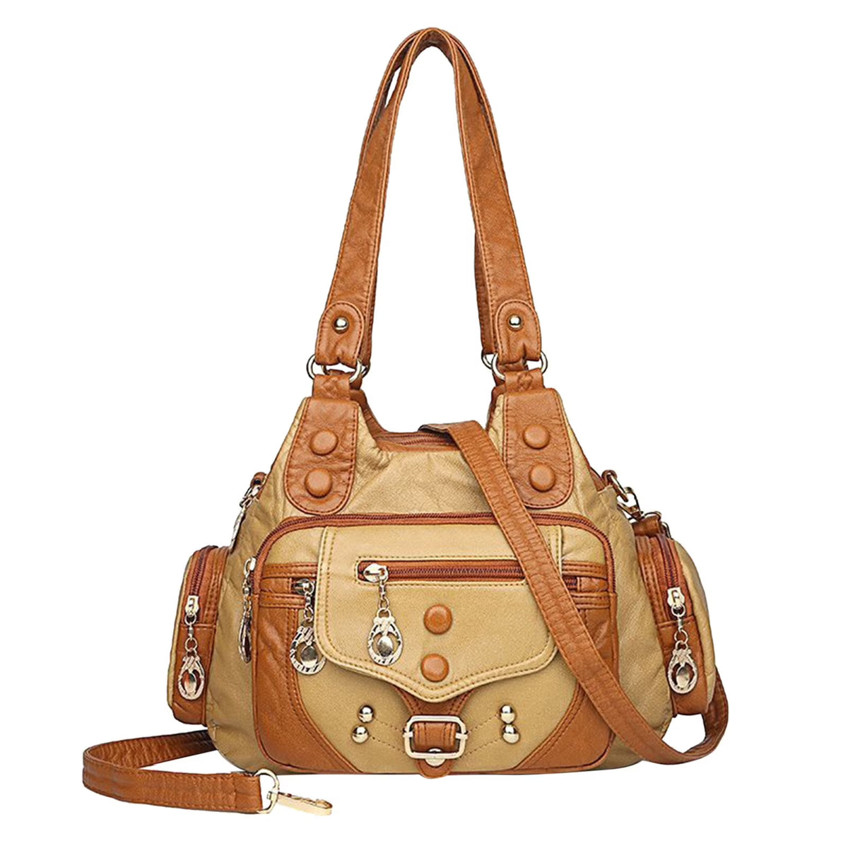 Hobo Bags for Women Vegan Leather Shoulder Purses and Handbags Ladies Tote Bags Purse with Crossbody Strap