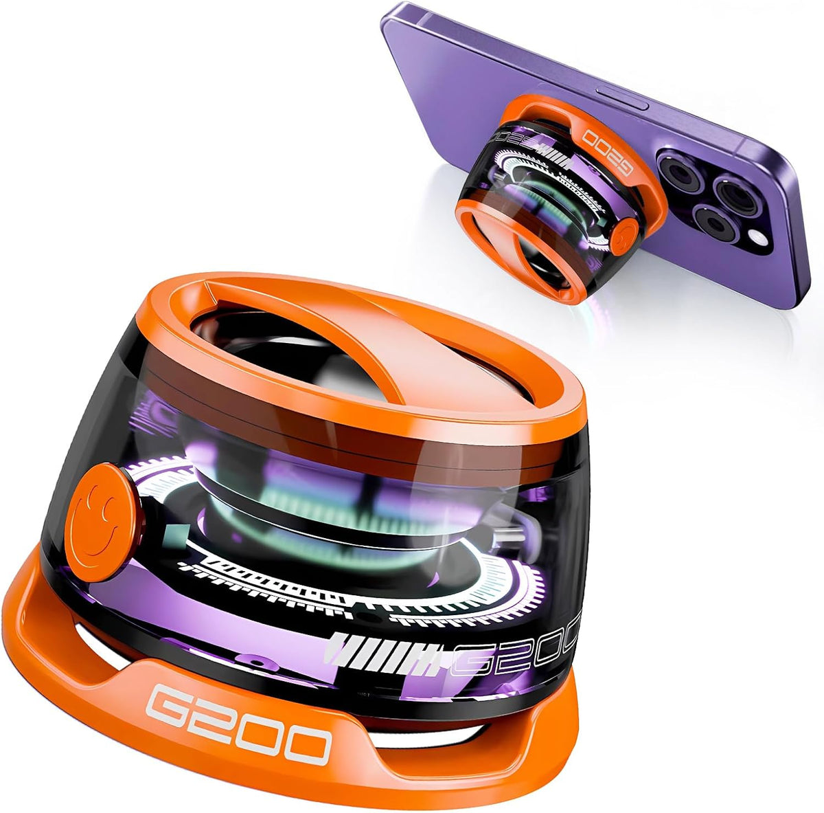 G200 Magnetic Bluetooth Speaker with RGB Light - Portable Mini Bluetooth Speaker, Full-Range Stereo Sound for 7H Playtime, Game Mode, Perfect Teen Gift for Outdoor Adventure Party