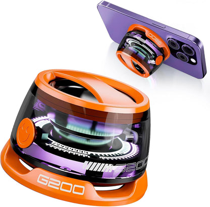 G200 Magnetic Bluetooth Speaker with RGB Light - Portable Mini Bluetooth Speaker, Full-Range Stereo Sound for 7H Playtime, Game Mode, Perfect Teen Gift for Outdoor Adventure Party