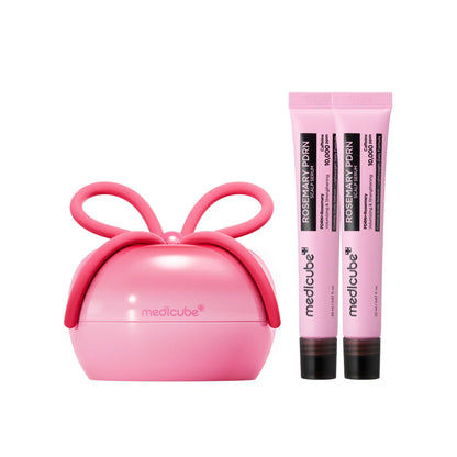 [NEW] [medicube] Ribbon Cherry Glass Hair Brush | Effortless Detangling for Smooth Hair Care | Reduces Breakage | For Curly, Dry & Damaged Hair | Multi-Length Soft Bristle | Compact, Travel-Friendly with Protective Cover | Korean Hair Care
