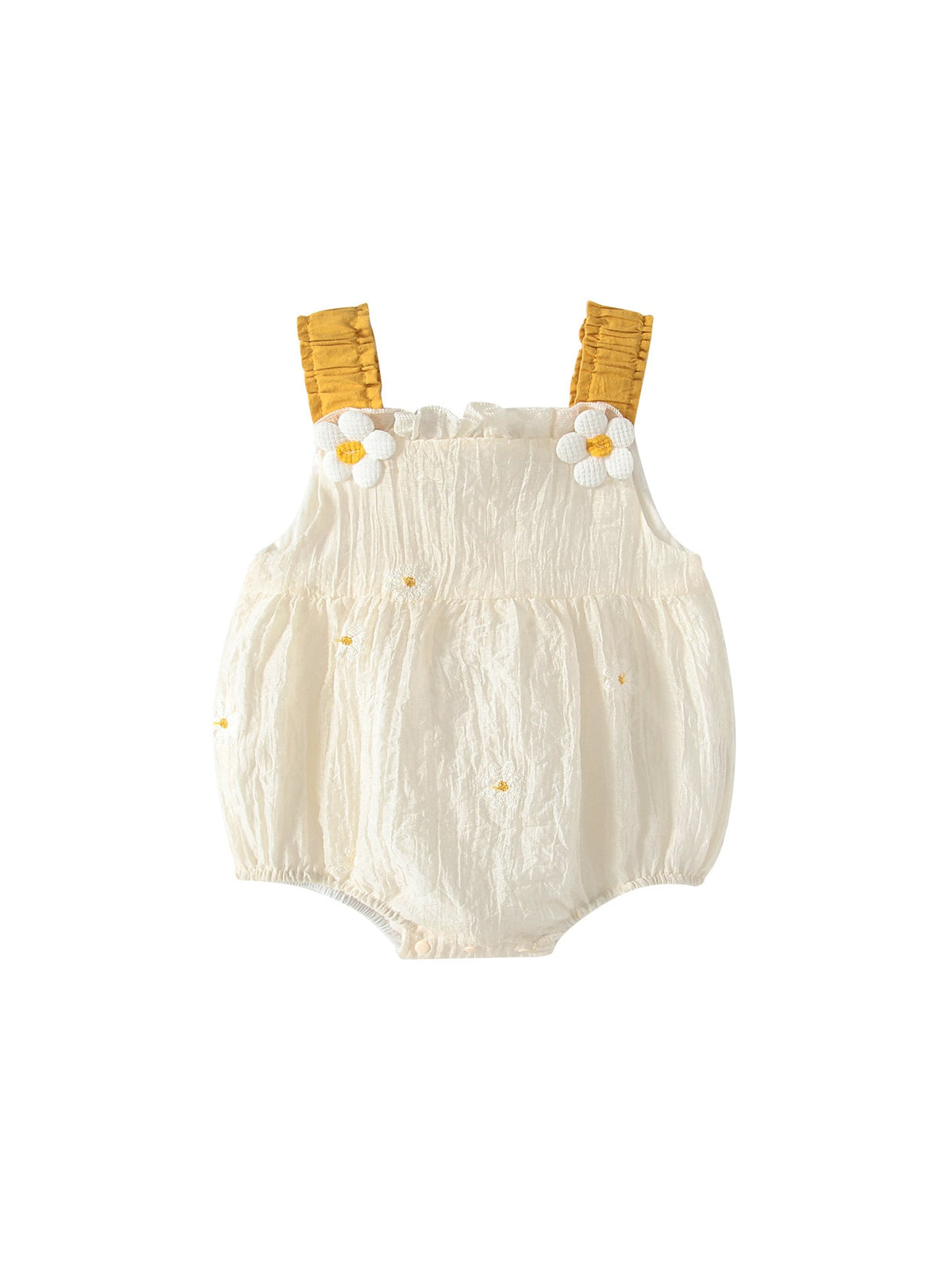 Summer Arrival Baby Girls Sleeveless Floral Pattern Strap Bodysuit, MyKids-USA®, Bodysuits, MyKids-USA -  -  -  -  -  -  - .