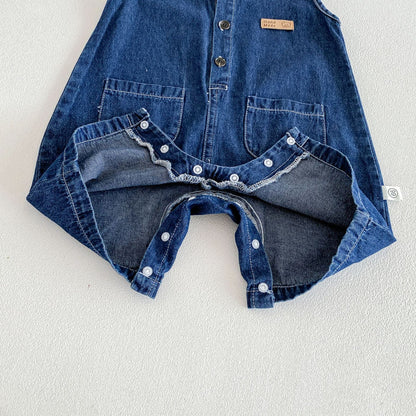 Summer Arrival Baby Sleeveless Denim Overalls with Hat, MyKids-USA®, Baby & Children's One-Pieces, MyKids-USA -  -  -  -  -  -  - .