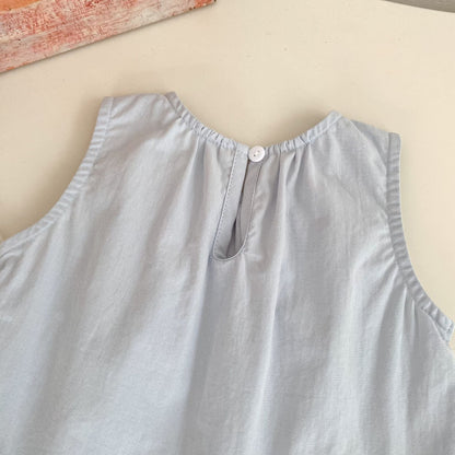 Summer Baby Kids Girls Sleeveless Lace Trim Vest and Plain Pants Clothing Set, MyKids-USA®, Baby & Children's Outfits, MyKids-USA -  -  -  -  -  -  - .